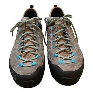 Vibram Salewa  Firetex Evo Women’s Blue Tan Hiking Shoe.